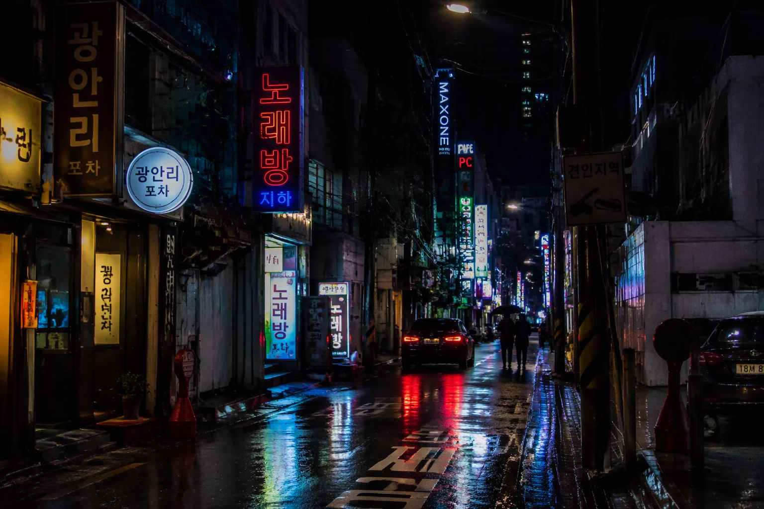 야간 모드 저조도 촬영 기술 이미지